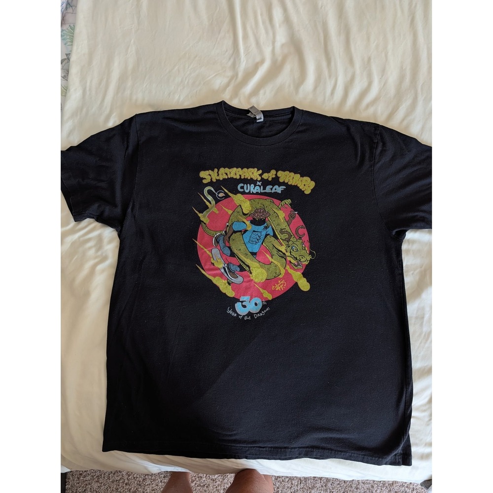 Skatepark of Tampa SPoT Curaleaf 30th Year of the Dragon Black Tee Shirt‎ XXL